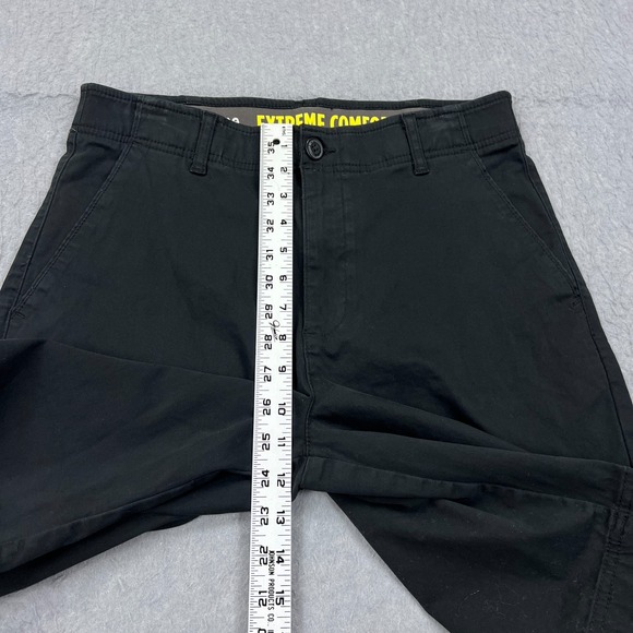 Lee Shorts Men's 32 Black Flat Front Chino Motion Flex Waistband Stretch 9.5" - Picture 6 of 11